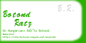 botond ratz business card